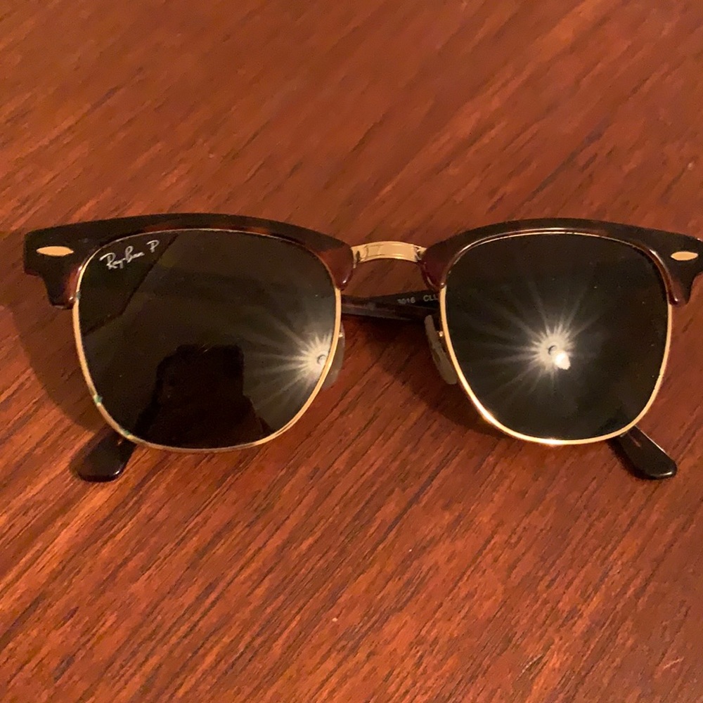 RayBan Polarized Clubmaster Sunglasses